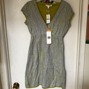 Tori Richard small dress. Pewter and green dress new with tags
